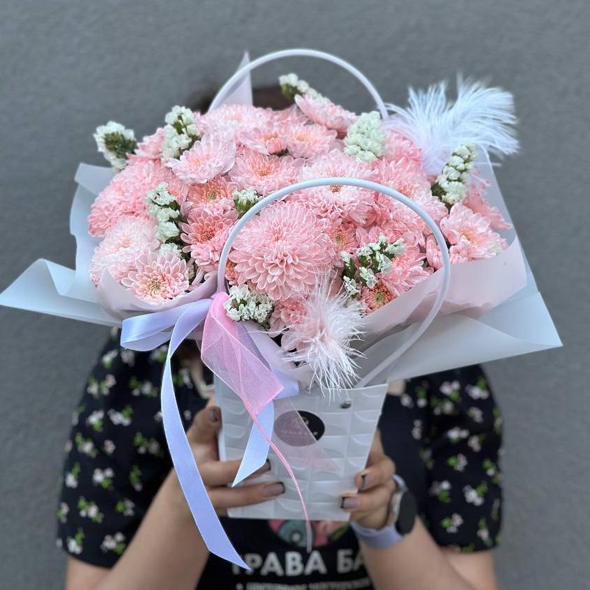 Композиция "Розовое кружево"