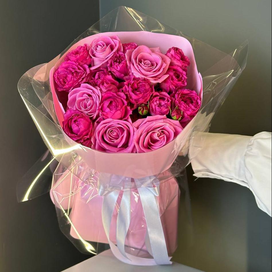 Букет "Розовая эйфория"