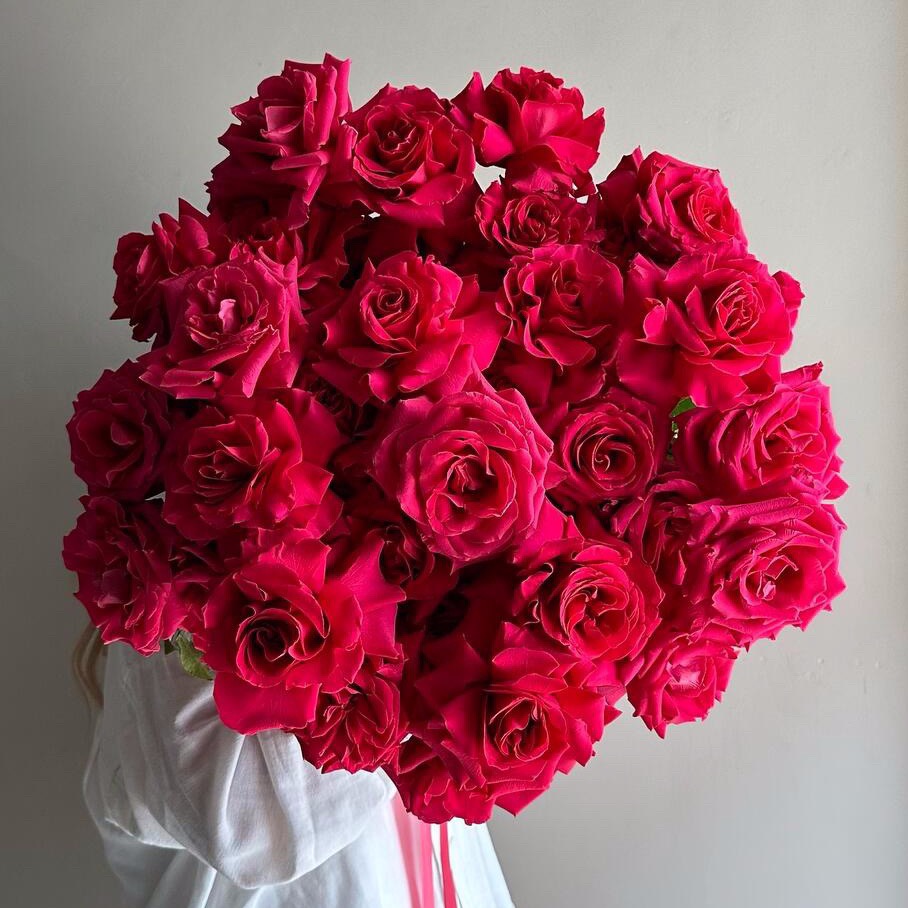 Букет из 35 французской розы фото 1