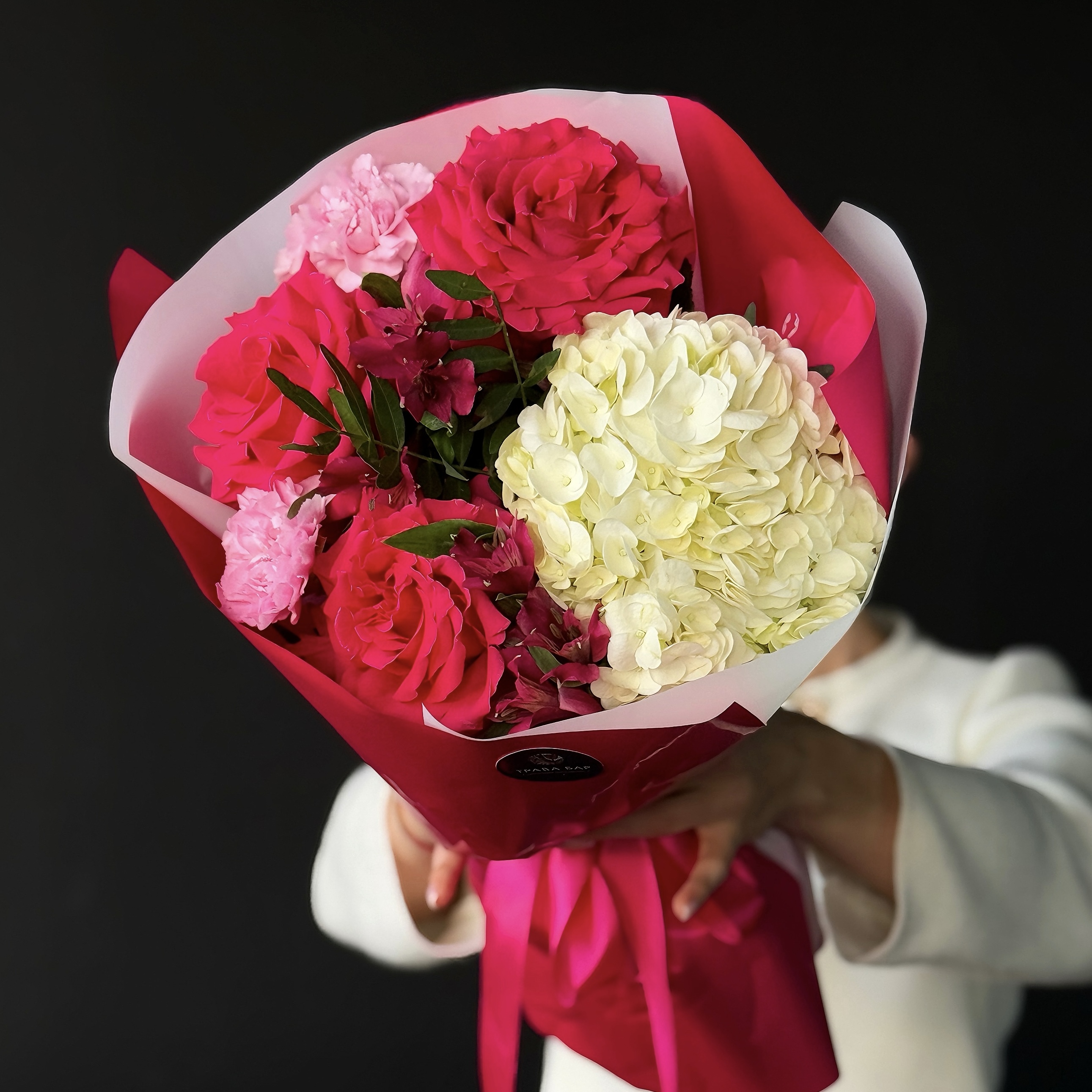 Букет "Шелковый румянец"