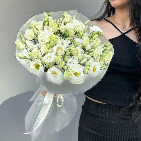 Букет из 11 белоснежных эустом