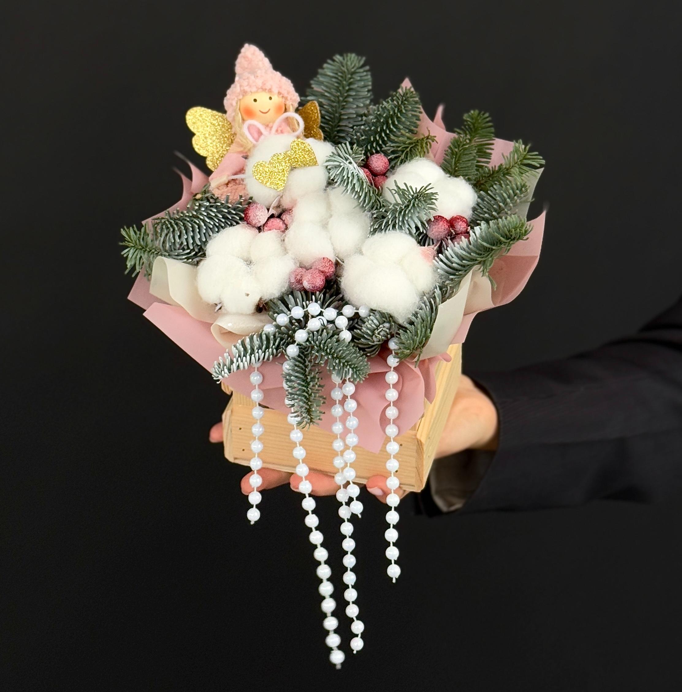 Композиция "Снежный ангелочек"