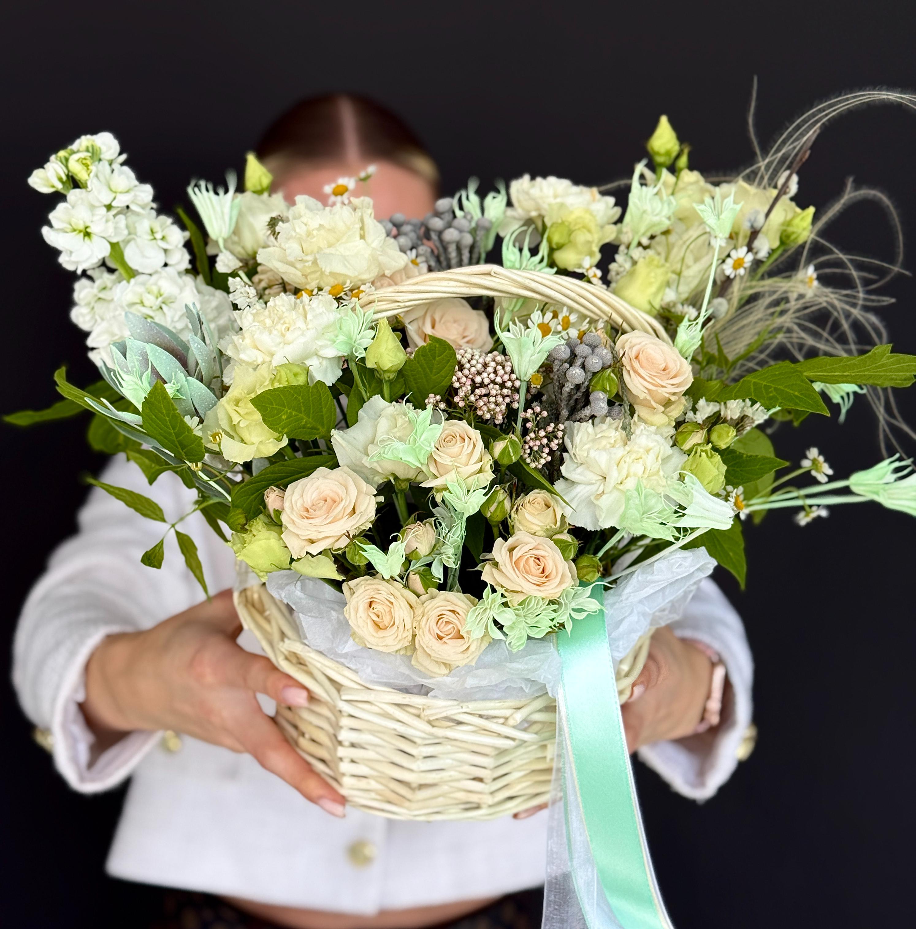 Корзина "Цветочная идиллия" фото 1