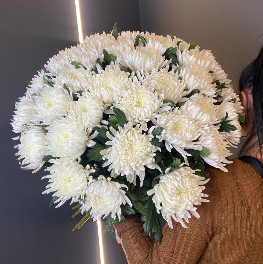 31 одноголовая хризантема под ленту