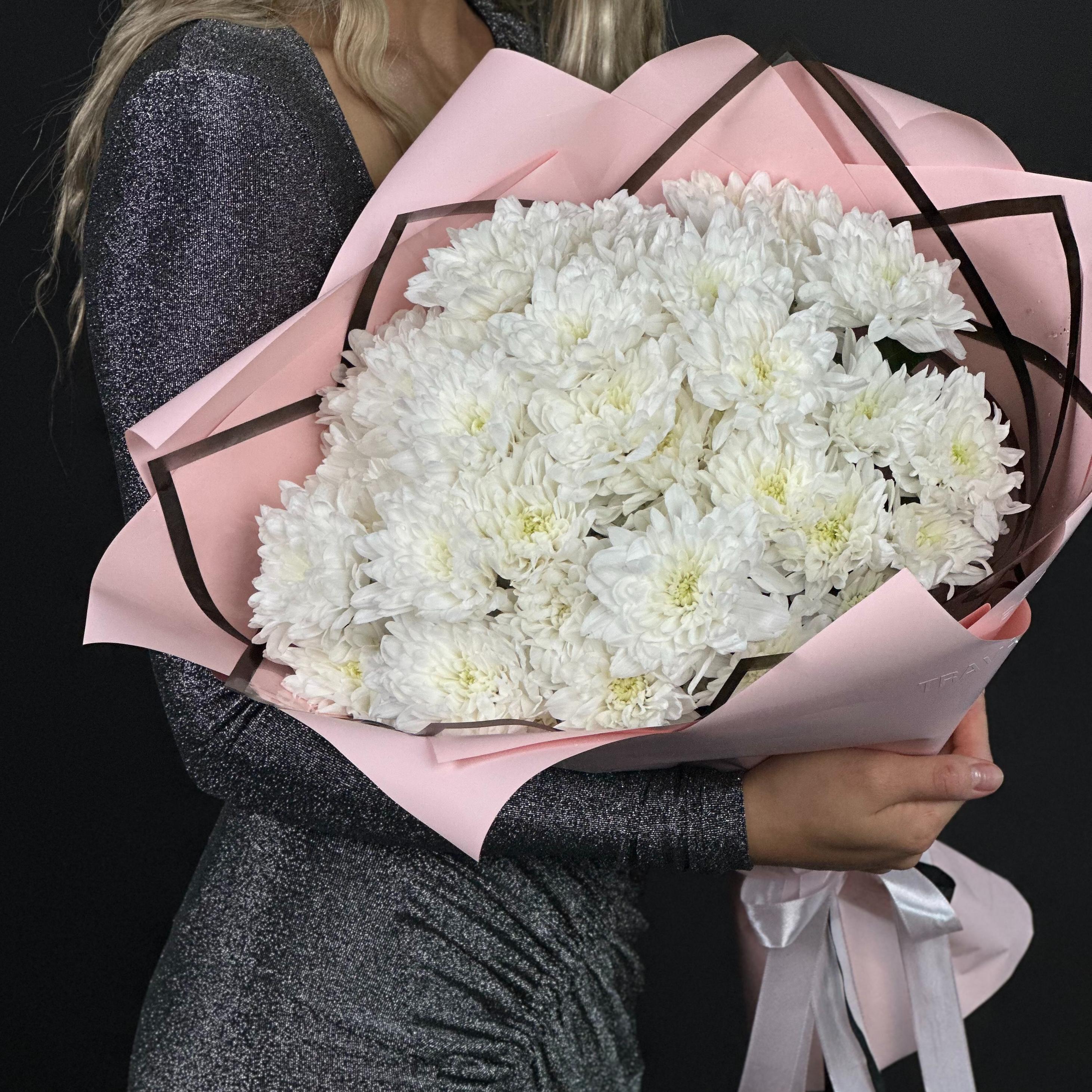 Букет из 9 кустовых хризантем фото 1