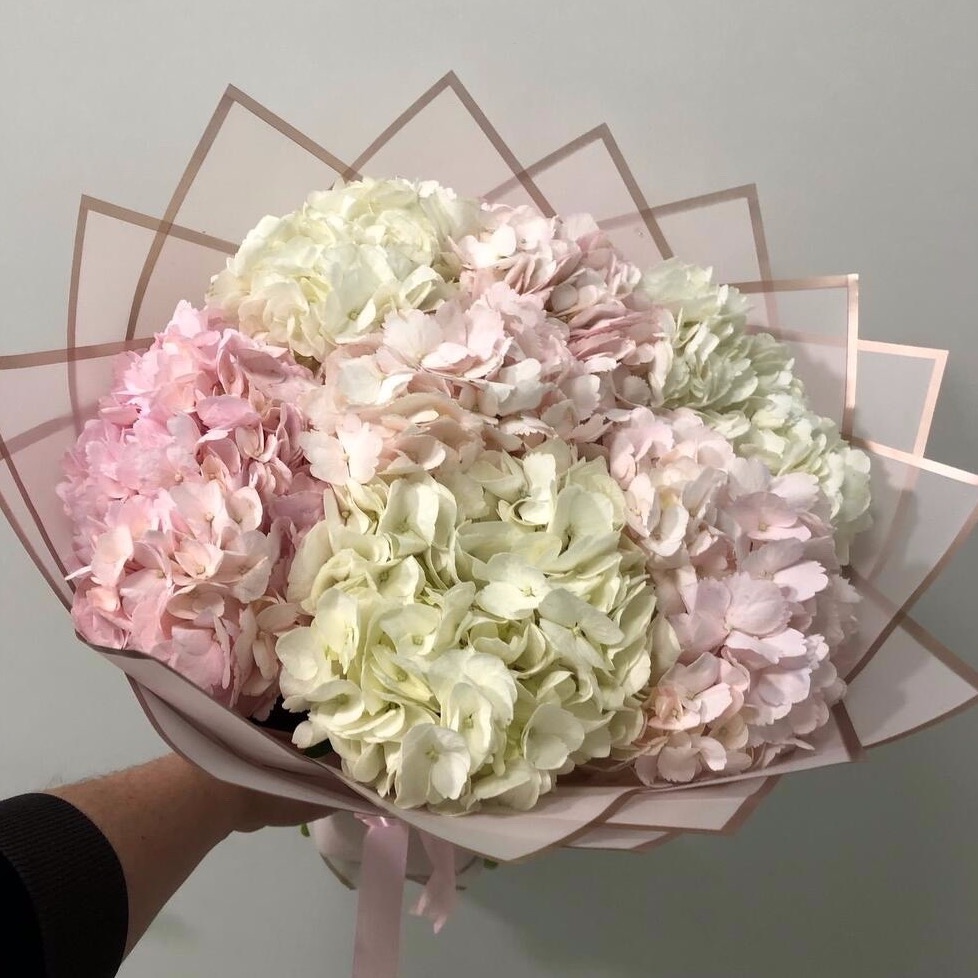 Букет из 7 гортензий