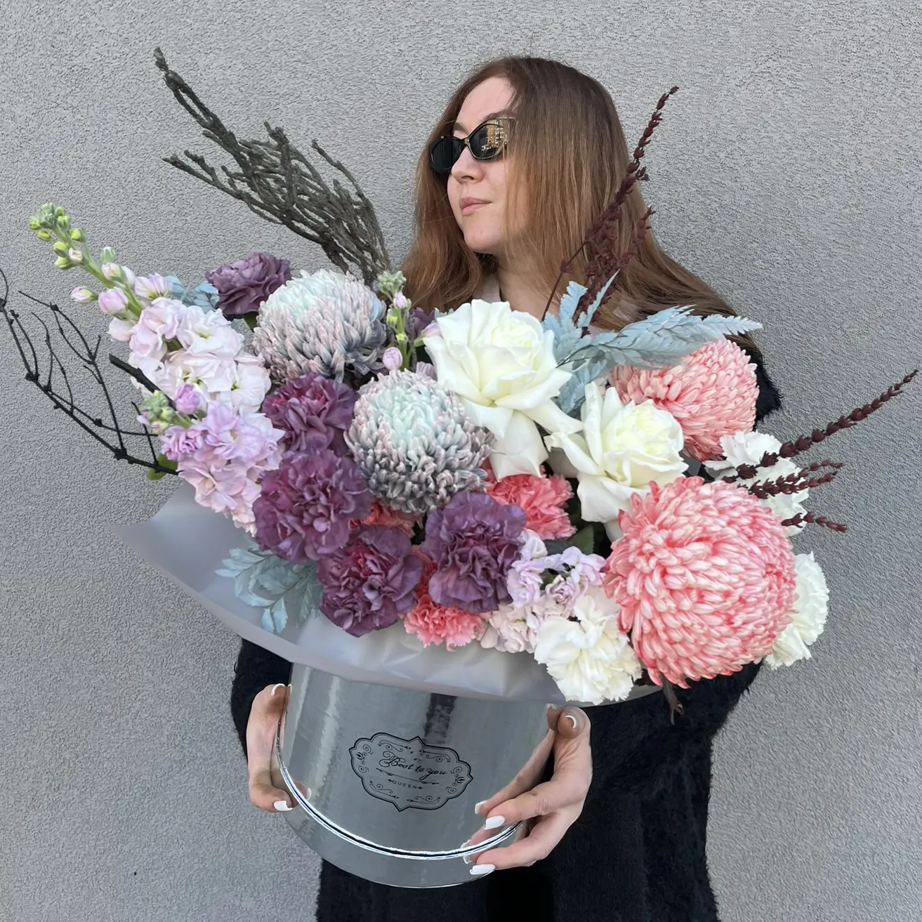 Композиция "Шёпот бархатных лепестков" фото 1