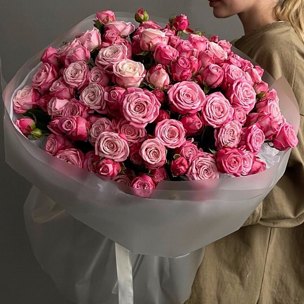 Букет из 29 роз сорта Леди Бомбастик фото 2