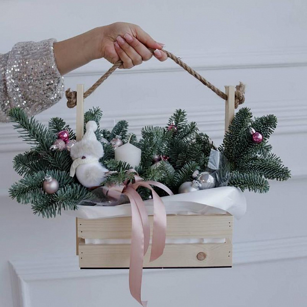 Композиция "Рождественский уют" фото 2