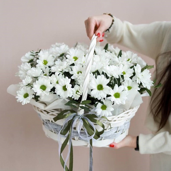 Корзина "Ромашки L" фото 3