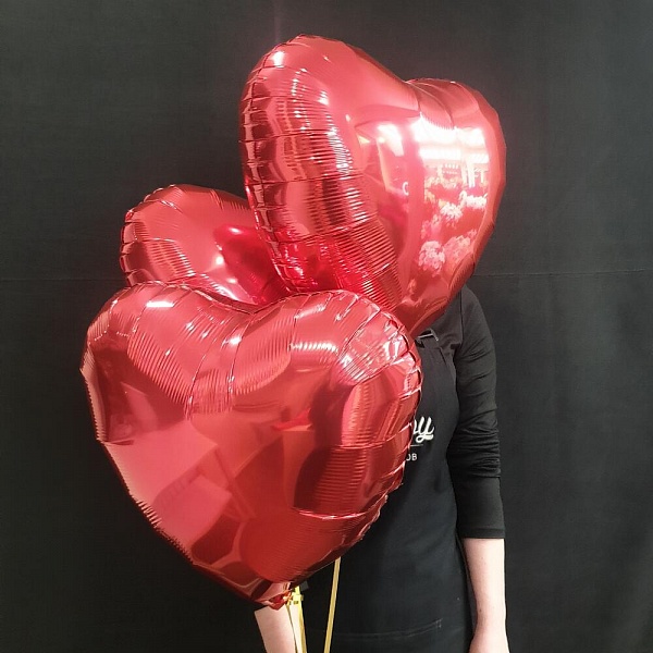 Сет шаров "3 сердца"