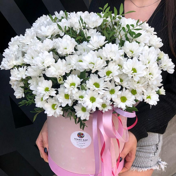 Композиция из кустовой хризантемы