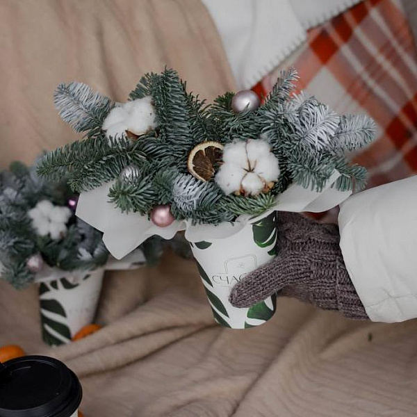 Композиция "Новогодний комплимент №3" фото 3