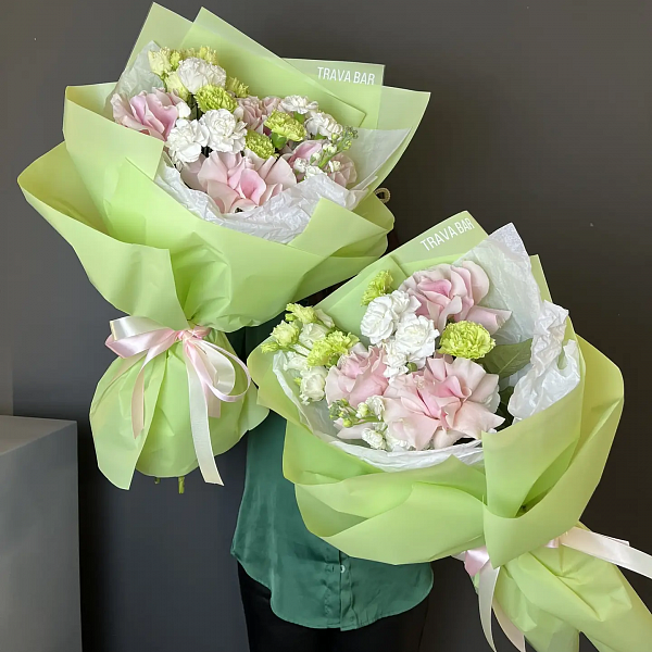 Букет "Мохито с лепесками роз М" фото 2