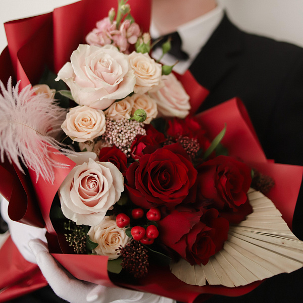 Букет "Пламенные чувства" фото 2