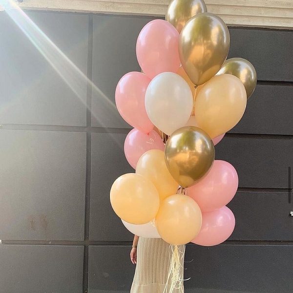 Сет шаров "Нежный рассвет" фото 1