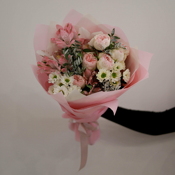 Букет "Клубничный зефир" фото 3