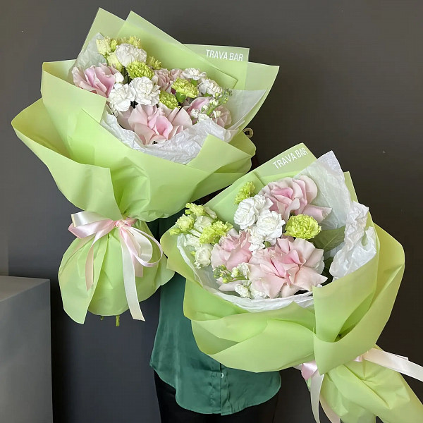 Букет "Мохито с лепесками роз S" фото 2