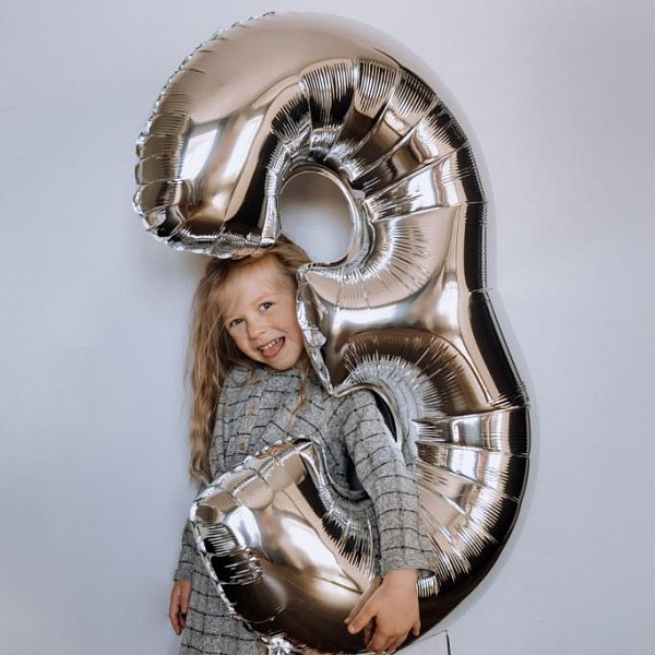 Фольгированный шар "Цифра 0-9"